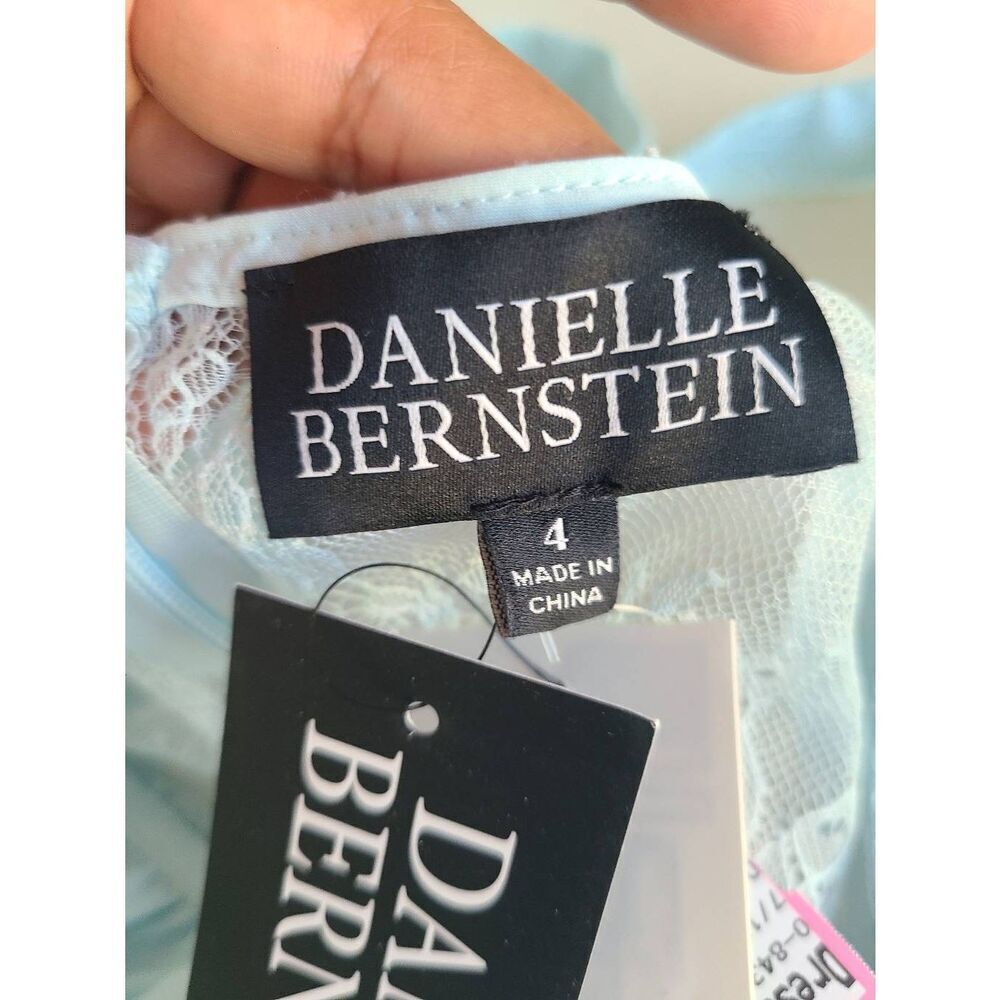 Daniel Bernstein Bodysuit Women's Size 4‎ Blue  Zip Lace Thong Sleeveless Top - Picture 5 of 7